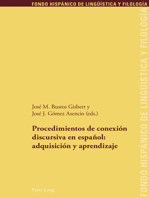cover image of Procedimientos de conexión discursiva en español